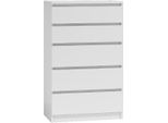 Cassettiera Stretta Con Cassetti Taavi - Bianco