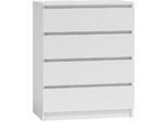 Cassettiera Con Cassetti Stretta Taavi - Bianco