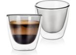 Bicchieri Termici A Doppia Parete - 90 Ml, Set Da 2
