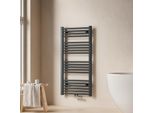 Emke Radiatore Da Bagno Asciugamano Scaldasalviette 50X100Cm 427 Watt Antracite Radiatore Da Bagno Attacco Medio Senza Elemento Riscaldante