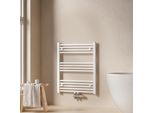Emke Radiatore Da Bagno Asciugamani Radiatore 60X75Cm 337 Watt Di Potenza Bianco Radiatore Da Bagno Attacco Centrale Riscaldamento Senza Elemento Riscaldante