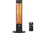 Riscaldatore Radiante A Infrarossi 2000W Telecomando Timer A 3 Velocità