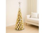 Albero Decorativo HWC-O91, Albero Di Natale Decorazione Albero Di Natale Da Decorare, Metallo 160Cm ~ Color Argento