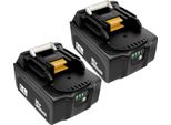 2-Pack 18V 6,0Ah Agli Ioni Di Litio Batteria Di Ricambio Per Utensili Batteria Per Utensili Ricaricabile Per Makita BL1850 BL1815 BL1815N BL1820 BL1820B BL1830 BL1830B BL1835 BL1840 BL1840B BL1845 BL1850B BL1860 BL1860B LXT400