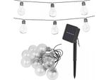 Luci Da Fata Ad Energia Solare 50 Led 10X Lampadine Solari Ghirlanda Di Luci Da Fata Per Giardino IP44 5M