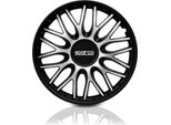 Copricerchi Da 15" Nero/Argento SPC1596SVBK Sparco"