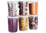 Contenitori Per Alimenti Vilde Con Coperchio Contenitori Per Alimenti Contenitori Per Cucina 1 L 6 Pz.