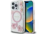 Guess Guhmp16Lrbfgfgmp Custodia Rigida Per Iphone 16 Pro 6.3 RóżOwy/Rosa Resina Fiore Glitter Magsafe