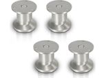 Hengda Set Di 4 Gambe Per Mobili Set Di Gambe Per Tavoli Gambe Per Divani Gambe Per Letti Gambe Per Divani Gambe Per Armadi Gambe Per Mobili Alluminio 4X60Mm