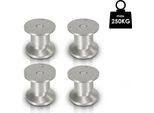 Bettizia Set Di 8 Gambe Per Mobili Set Di Gambe Per Tavoli Gambe Per Divani Gambe Per Letti Gambe Per Divani Gambe Per Armadi Gambe Per Mobili Alluminio 4X60Mm