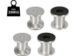 Aopunly Set Di 4 Gambe Per Mobili Set Di Gambe Per Tavoli Gambe Per Divani Gambe Per Letti Gambe Per Divani Gambe Per Armadi Gambe Per Mobili Alluminio 4X60Mm