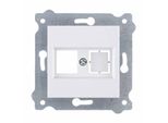 Coperchio Frontale Per Presa Computer Senza Connettore Bianco 255/01E Exen