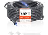 Vevor Cavo Starlink Gen 2, 22,86 M, Cavo Di Prolunga Starlink Standard Generazione 2 Satellite Rettangolare V2, 24 Awg, Anima In Rame, Cablaggio Flessibile E Resistente Per Camper, Giardino, Campeggio