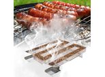 Jayseuw Bbq Smoker - M Tipo Acciaio Inox 22,5X17,5X4,5Cm, Generatore Di Fumo A Freddo Generatore Di Fumo A Freddo Affumicatore Fumo A Freddo