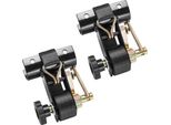 Succebuy Cinghie Di Tensione Per Telaio Scala, 47,5-50,8 Mm, Attacco Tubo Rotondo Nero, 38 Mm X 2,25 M, Cinghie A Cricchetto Con Doppio Gancio A J, Portata 226,8 Kg, Con Chiusura A Fibbia (Confezione Da 2)