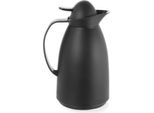 Hendi Isolierkanne Mit InnenbehäLter Aus Glas, 1L, Schwarz, ⌀140X(H)268Mm
