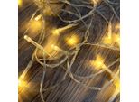 Catena Di 50 Led A Batteria, Bianco Caldo Con Funzione Timer