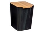 5 Five Simply Smart - MüLleimer Mit Bambusdeckel 5L "NaturéO"" Schwarz"