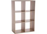 5 Five Simply Smart - Scaffale A 6 Scomparti "Mix N Modul"" Effetto Legno Naturale"
