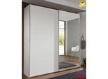 Armadio Ad Ante Scorrevoli Ernie Bianco Con Specchio 225Cm