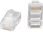 100X Connettore Di Rete RJ45 Cat5 Utp - Spina Modulare 8P8C - Contatti Placcati Oro - Spina Ethernet 100 Pezzi [05232]