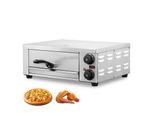 Vevor Forno Commerciale Per Pizza Forno Da Forno A 1 Strato 306 Mm, Forno Elettrico Per Pizza In Acciaio Inox Con Due Manopole Rotanti, Macchina Per Pizza Da Interno Multiuso, Per La Cottura In Ristoranti, A Casa, Forno Per Pizza