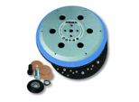 Disco Mirka Klett (Unipad) Duro Ø 150 Mm 61 Fori 5/16" + Filettatura M8, Incl. Cuscinetto Di Protezione, Adatto Per 6 Fori, 6+1 Fori, 9 Fori, 15 Fori, Abranet Velcro (1 Pz)"