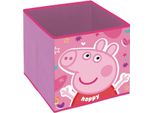 Arditex Scatola Pieghevole Per Bambini Peppa Wutz, Contenitore In Tessuto Per Vestiti, Libri, Giocattoli, Palline, Contenitore E Organizzatore In Tessuto, Quadrato, 31 X 31 X 31 Cm