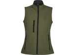 Sols Donna Rally Softshell Bodywarmer / Softshell Waistcoat PC350 (Xlarge) (Verde Scuro)
