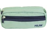Cartella Rettangolare 2 Zip Serie 1918, Verde Milano