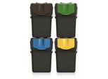 Keden Sortibox ISWB25S4 Set Di Bidoni Per La Raccolta Differenziata 4X25L