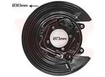 Van Wezel Paraspruzzi Per Disco Freno Per Toyota Corolla (ZZE12, NDE12, ZDE12) Posteriore Destro 5393376 Piastra D'ancoraggio