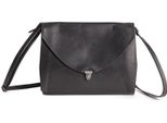 Harold's Pelle Borsa A Tracolla Pochette Fold Handbag Clutch Black Nero