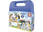 Educa - Set Di Due Puzzle Con 48 Pezzi Dei Personaggi Bluey. Consigliato Dai 5 Anni In Su (19831) Educa