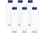Filtro Acqua Tolletour Per Macchine Da Caffè Completamente Automatiche Delonghi DLSC002, Accessori Per Macchine Da Caffè Della Serie Ecam, Etam Ed Esam, Confezione Da 6 Pz