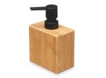 Dispenser Per Sapone In Bambù, Quadrato, 5,8 X 9,7 X 15 Cm
