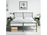 Maison Exclusive - Comodini 2 Pz. Verde Oliva 34,5X39X62 Cm Acciaio