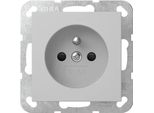 Gira 4485015 Presa Di Corrente, Spinotto Di Messa A Terra, 16A 250V~, Otturatore, Sistema 55, Grigio Opaco