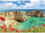Puzzle Ravensburger Papaveri Algarve Portogallo - 1000 Pezzi Fiori Paesaggio