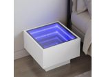 Best MöBel Comodino Con Infinity-Led Bianco 40X40X30 Cm - Comodini E Armadi CL4621280 1Pacco