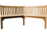 Panchina Angolare Teako Design In Legno Massiccio Tandil - Resistente Agli Agenti Atmosferici, Di Facile Manutenzione, Sostenibile - Per Giardino E Terrazza (210 Cm)