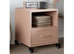 Maison Exclusive - Comodino Rosa 36X39X43,5 Cm Acciaio