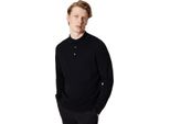 Burton - Polo A Maniche Lunghe Da Uomo BW1296 (L) (Nero)