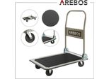 Carrello A Piattaforma Arebos Carrello Di Trasporto Fino A 150 Kg | Pieghevole, Ruote Girevoli, Antiscivolo