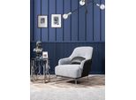 Set Divano 3 Posti Poltrona Tre Posti Tessuto Grigio Poliestere Moderno