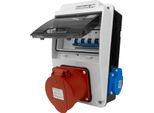 Quadro Di Distribuzione A Parete XS-S 32A 2X230V IP44 Quadro Di Distribuzione Di Potenza Completamente Cablato Doktorvolt DV-5060-D