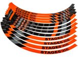 Kit Adesivo Cerchione Scooter 10 Pollici STAGE6 Arancione