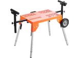 Supporto Per Troncatrice Succebuy Con Piano Di Lavoro E Ruote, Portata 150 Kg, Altezza E Lunghezza Regolabili, Portatile E Pieghevole Per Un Taglio Efficiente