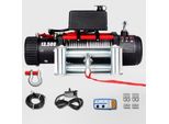 Vevor Verricello Elettrico Di Recupero, 12 V, 6125 Kg, Verricello Elettrico Per Camion Con Maniglia E Telecomando Senza Fili, Verricello Elettrico Per Camion Da 6125 Kg Con Cavo D'acciaio Da 28 M