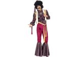Smiffys - Costume Da Rocker Psichedelico Anni '70 - Uomo SM3114 (Xl Regular) (Viola/Rosa)